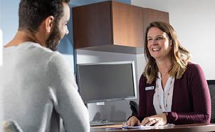 MSGCU team member with member